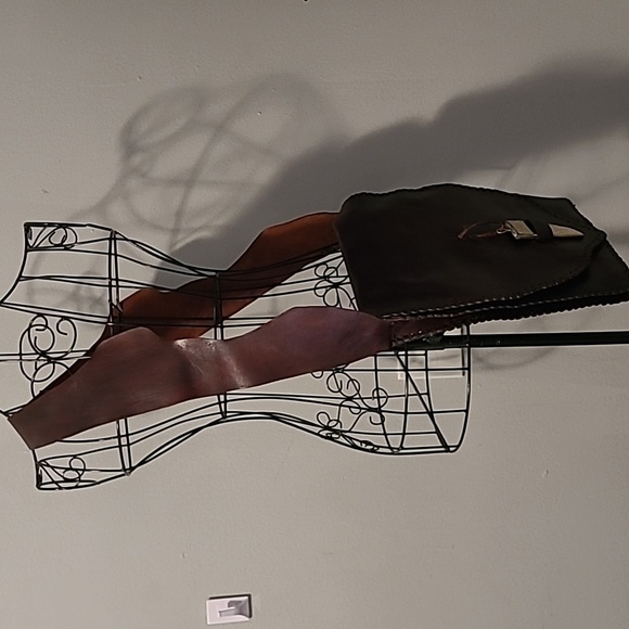 Genuine Leather Brown Flap Crossbody Bag Made In Morocco Natural Horn Pendant - Picture 4 of 16